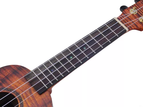 MA1KA Mahalo Artist Elite Series soprano ukulele PHOTO FLAME KOA, with bag