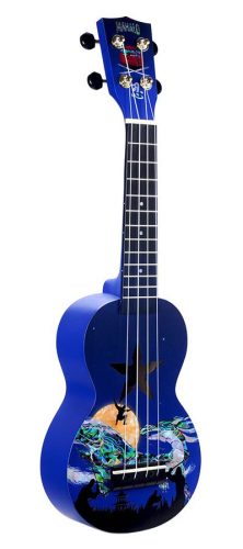 MA1NJ Mahalo Art Series soprano ukulele NINJA, with bag