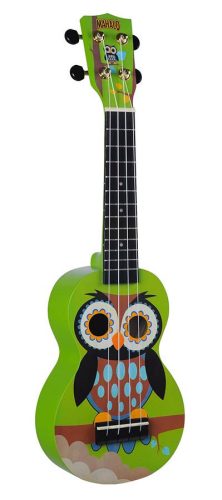 MA1WL Mahalo Art Series soprano ukulele OWL, with bag