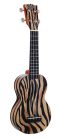 MA1ZE Mahalo Art Series soprano ukulele ZEBRA, with bag