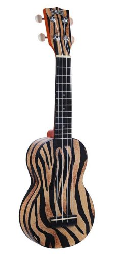 MA1ZE Mahalo Art Series soprano ukulele ZEBRA, with bag