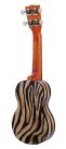 MA1ZE Mahalo Art Series soprano ukulele ZEBRA, with bag