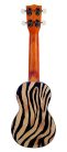 MA1ZE Mahalo Art Series soprano ukulele ZEBRA, with bag