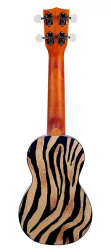 MA1ZE Mahalo Art Series soprano ukulele ZEBRA, with bag