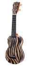 MA1ZE Mahalo Art Series soprano ukulele ZEBRA, with bag