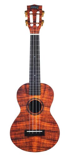 MA2KA Mahalo Artist Elite Series concert ukulele PHOTO FLAME KOA, with bag