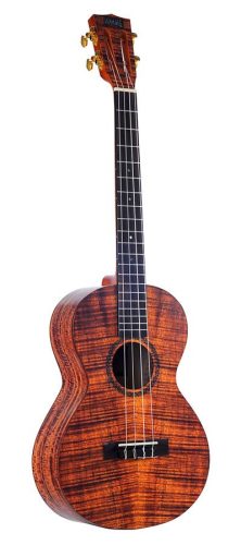 MA4KA Mahalo Artist Elite Series baritone ukulele PHOTO FLAME KOA, with bag