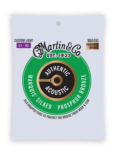 MA535S Martin Marquis Silked string set phosphor bronze, custom light 011-015-023-032-042-052