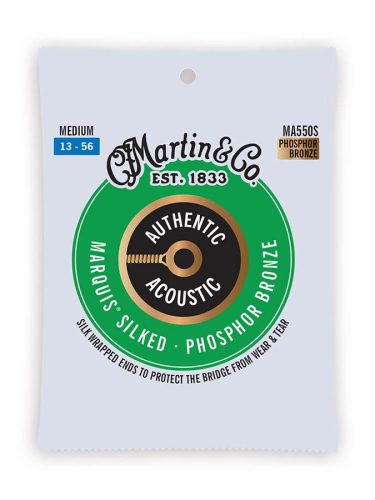 MA550S Martin Marquis Silked string set phosphor bronze, medium 013-017-026-035-045-056