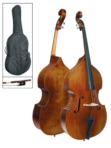 MB-134-ASA Schneider  double bass 3/4, all solid, antique spirit, ebony fingerboard, bag and bow