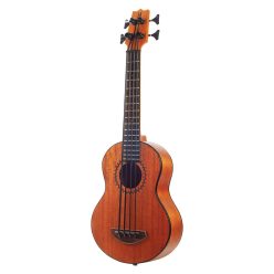   MB1TBR Mahalo  electric ukulele bass, transparent brown, with padded bag and strap