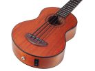 MB1TBR Mahalo  electric ukulele bass, transparent brown, with padded bag and strap