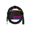 Boston MC-240-1 Black Jack Mikrofonkabel – 1 m, Schwarz, XLR3m auf Klinke