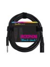 MC-240-5 Boston Black Jack microphone cable, black, 1 x XLR3m +1 x jack, 5 meter