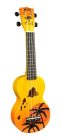 MD1HAORB Mahalo Designer Series soprano ukulele HAWAII, orange burst, with bag