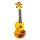 MD1HAORB Mahalo Designer Series soprano ukulele HAWAII, orange burst, with bag