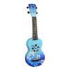 MD1HBBUB Mahalo Designer Series soprano ukulele HIBISCUS, blue burst, with bag