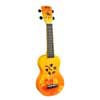 MD1HBORB Mahalo Designer Series soprano ukulele HIBISCUS, orange burst, with bag