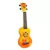 MD1HBORB Mahalo Designer Series soprano ukulele HIBISCUS, orange burst, with bag