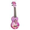 MD1HBPPB Mahalo Designer Series soprano ukulele HIBISCUS, purple burst, with bag