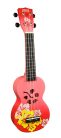 MD1HBRDB Mahalo Designer Series soprano ukulele HIBISCUS, red burst, with bag