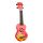 MD1HBRDB Mahalo Designer Series soprano ukulele HIBISCUS, red burst, with bag