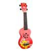 MD1HBRDB Mahalo Designer Series soprano ukulele HIBISCUS, red burst, with bag