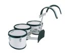 MDR-101112 Hayman  multi tenor trio drum, 10 inch + 11 inch + 12 inch, white, with aluminum harness