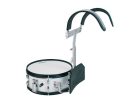 MDR-1355 Hayman  marching snare drum, white, with aluminum harness, 13 inch, 5,5 inch deep