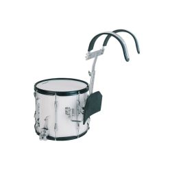  MDR-1412 Hayman  marching snare drum, white, with aluminum harness, 14 inch, 12 inch deep