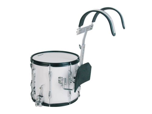 MDR-1412 Hayman  marching snare drum, white, with aluminum harness, 14 inch, 12 inch deep