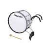 MDR-2212 Hayman  marching bass drum, white, with aluminum harness, 22 inch, 12 inch deep