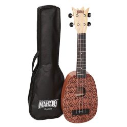   ME1P Mahalo Artist Elite Series soprano ukulele, pineapple shape