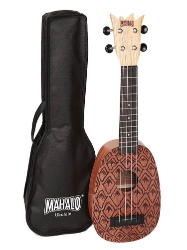 ME1P Mahalo Artist Elite Series soprano ukulele, pineapple shape