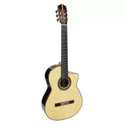   MFG-CRCE Martinez Flamenco Series flamenco guitar with solid spruce top, solid rosewood b&s, ebony fb, Fishman Presys Blend