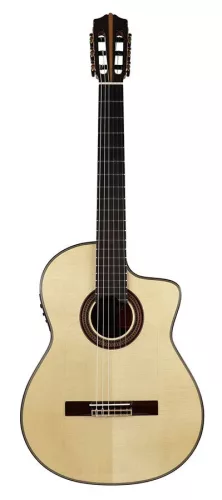 MFG-CRCE Martinez Flamenco Series flamenco guitar with solid spruce top, solid rosewood b&s, ebony fb, Fishman Presys Blend