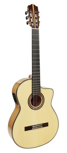 MFG-CSCE Martinez Flamenco Series flamenco guitar with solid spruce top, solid cypress b&s, ebony fb, Fishman Presys Blend