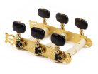 MH093GK-A1B Salvador Cortez  genuine replacement part set of machine heads 3L3R, gold with black pegs, for model 55, 65