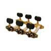 MH097GK-A1B Salvador Cortez  genuine replacement part set of machine heads 3L3R, gold with black pegs, model 80, 60, 90, 110, 13