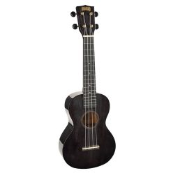   MH2TBK Mahalo Hano Series concert ukulele, transparent black, with bag