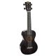 MH2TBK Mahalo Hano Series concert ukulele, transparent black, with bag