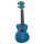 MH2TBU Mahalo Hano Series concert ukulele, transparent blue, with bag