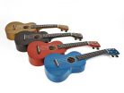 MH2TBU Mahalo Hano Series concert ukulele, transparent blue, with bag