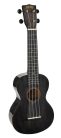 MH2WTBK Mahalo Hano Series concert ukulele, wide-neck, transparent black, with bag