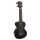 MH2WTBK Mahalo Hano Series concert ukulele, wide-neck, transparent black, with bag