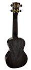 MH2WTBK Mahalo Hano Series concert ukulele, wide-neck, transparent black, with bag