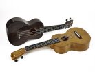 MH2WTBK Mahalo Hano Series concert ukulele, wide-neck, transparent black, with bag