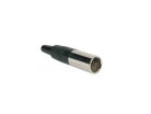 MINI-3-MV Boston  mini xlr plug, 3-pole, nickel, male