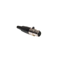 MINI-4-FV Boston  mini xlr plug, 4-pole, nickel, female