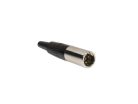 MINI-4-MV Boston  mini xlr plug, 4-pole, nickel, male